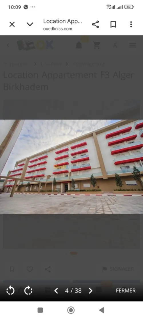 Location Appartement F3 Alger Birkhadem