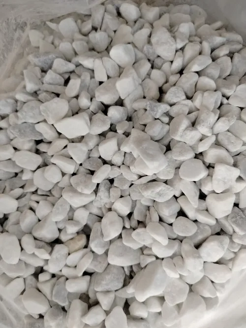 Gravier décoration للتزيين Gravier de marbre . Sac blanc حصى رخامي للحدائق والمنازل،