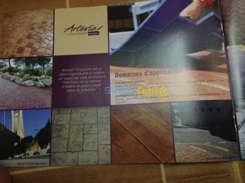 Béton imprimé et monocouche