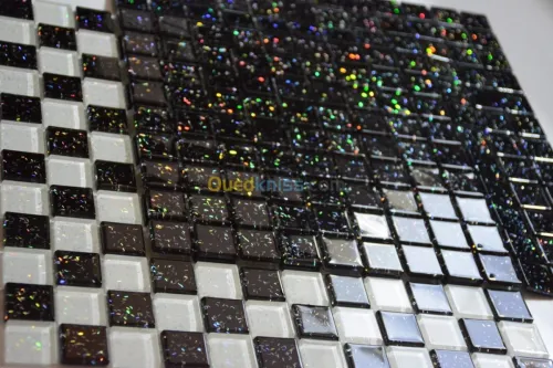 Mosaïque Muchti Noir et Blanc/Réf:C305