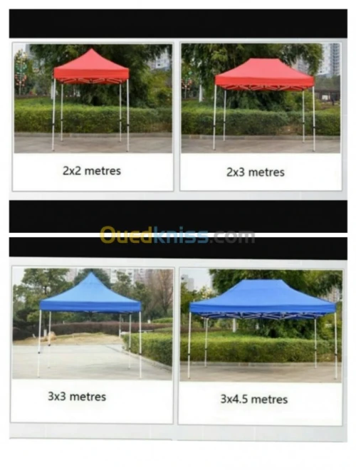 TENTE PLIANTE, TONNELLE, ABRIS, CHAPITEAU 