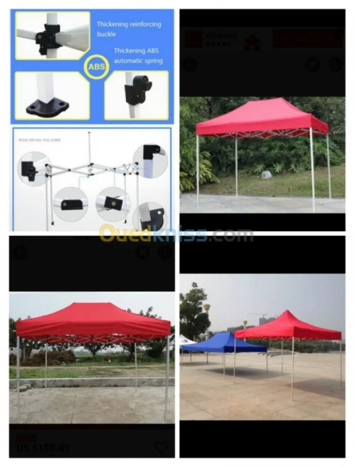 TENTE PLIANTE, TONNELLE, ABRIS, CHAPITEAU 