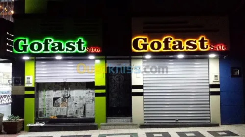 Alucobond,Lettre en relief plexi,LED.