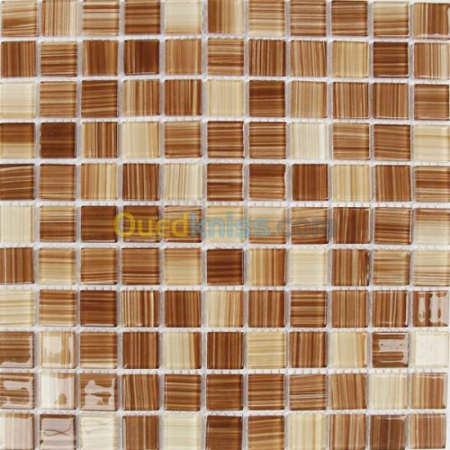 MOSAIQUE A RAYURE BEIGE /Réf: BE247