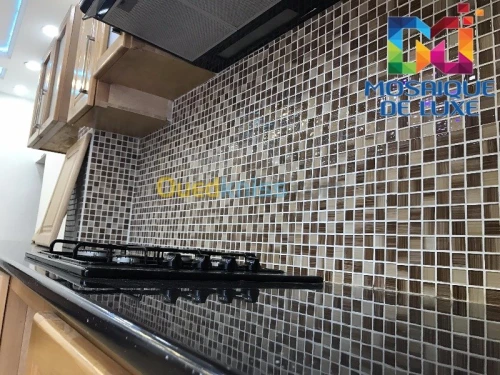 MOSAIQUE A RAYURE BEIGE /Réf: BE247