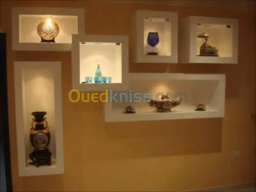 faux plafond avec décoration et pvc 