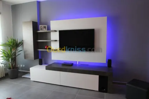 faux plafond avec décoration et pvc 