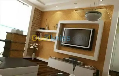 faux plafond avec décoration et pvc 
