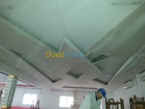 faux plafond avec décoration et pvc 