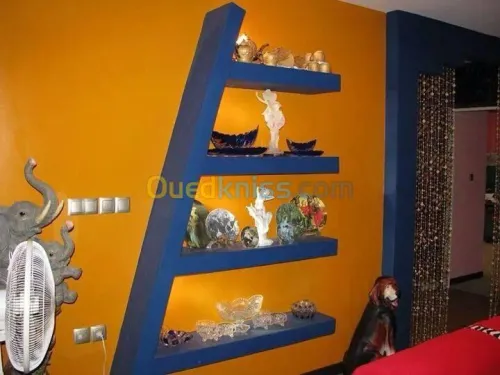 faux plafond avec décoration et pvc 
