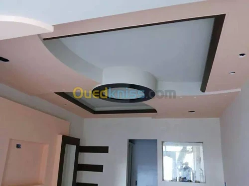 faux plafond avec décoration et pvc 