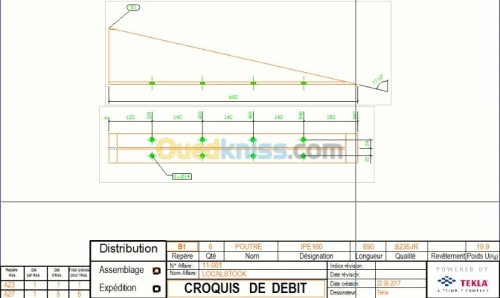 Etude,réalisation charpente métallique
