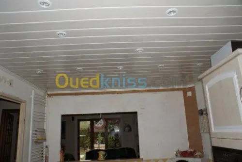 montage plafond en pvc