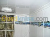 montage plafond en pvc