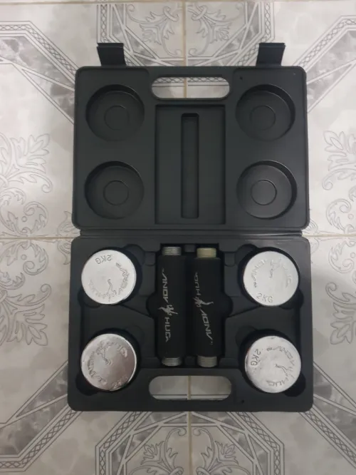 Set de 2 X 2kg chromé dans un coffret transportable