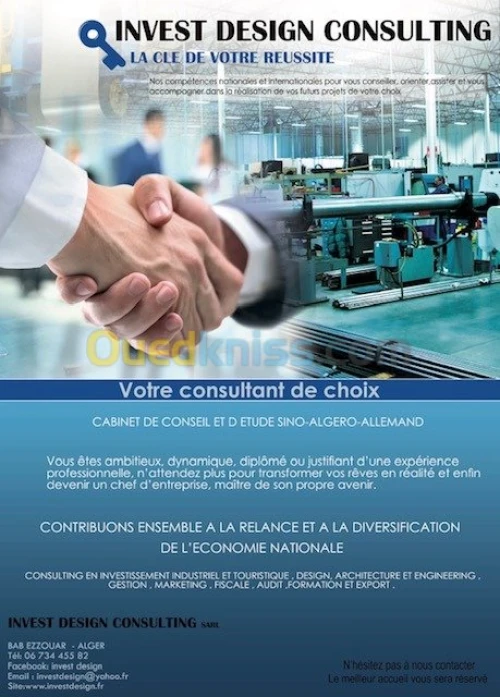 représentant INVEST DESIGN FRANCE ALGERIE