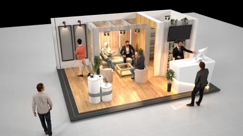 conception 3D modélisation et rendu realist Des Stands, architecture , tout les produits