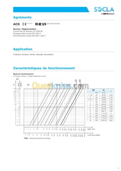 Filtre à tamis en fonte 