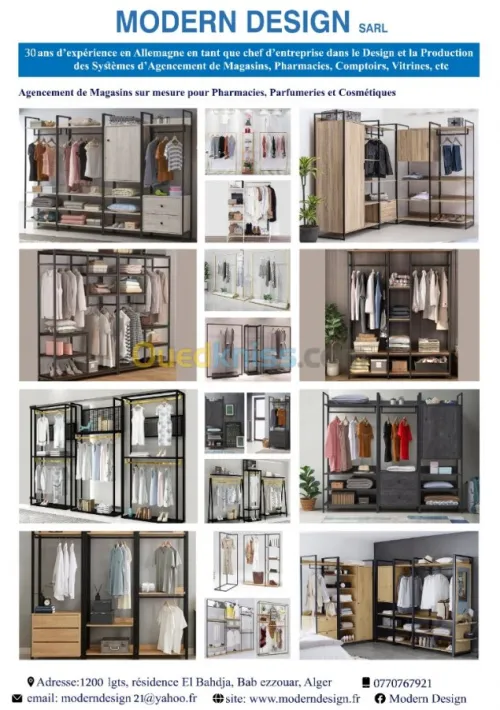  Mobiliers magasins ,comptoir en verre