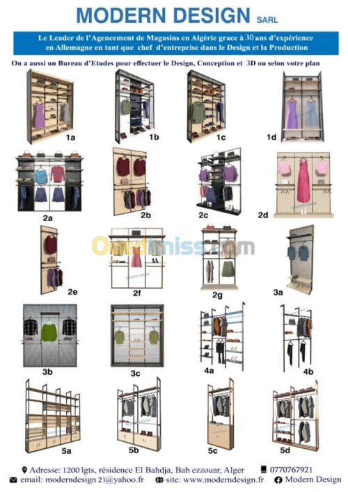  Mobiliers magasins ,comptoir en verre