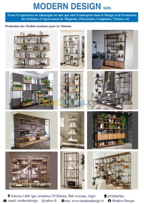  Mobiliers magasins ,comptoir en verre