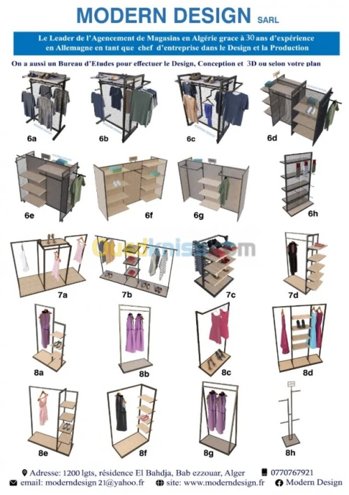  Mobiliers magasins ,comptoir en verre
