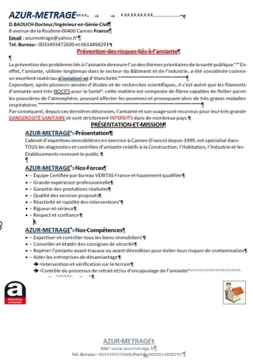 EXPERISE AMIANTE INTERNATIONALE 