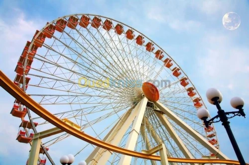 conception et importation matériel pour parc d'attraction et Aqua parc en Algérie 