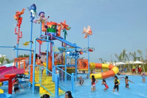 conception et importation matériel pour parc d'attraction et Aqua parc en Algérie 