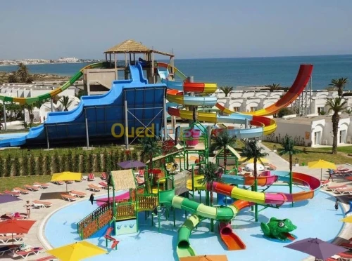 conception et importation matériel pour parc d'attraction et Aqua parc en Algérie 