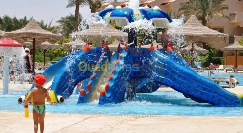 conception et importation matériel pour parc d'attraction et Aqua parc en Algérie 