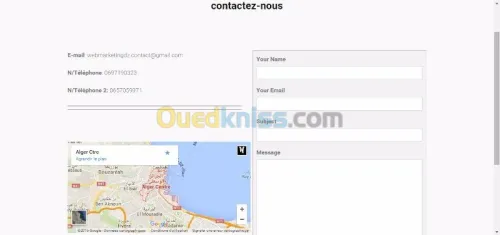 création site web