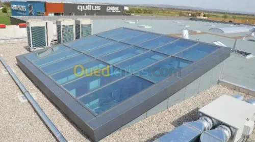 Murs rideau façade ventilé verrières