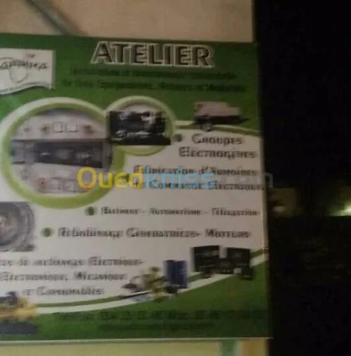 MAINTENANCE GROUPE ELECTROGENE