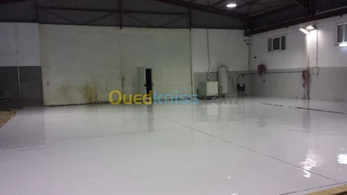 revetement de sol en résine epoxy.
