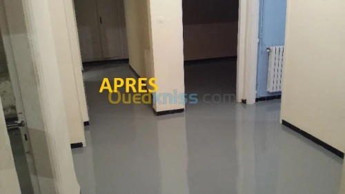 revetement de sol en résine epoxy.