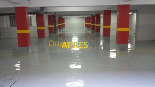 revetement de sol en résine epoxy.