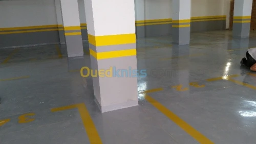 revetement de sol en résine epoxy.
