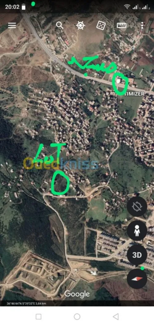 Vente Terrain Jijel El aouana