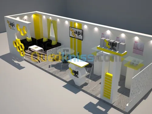 Stand 3D, visualisation en 3D.