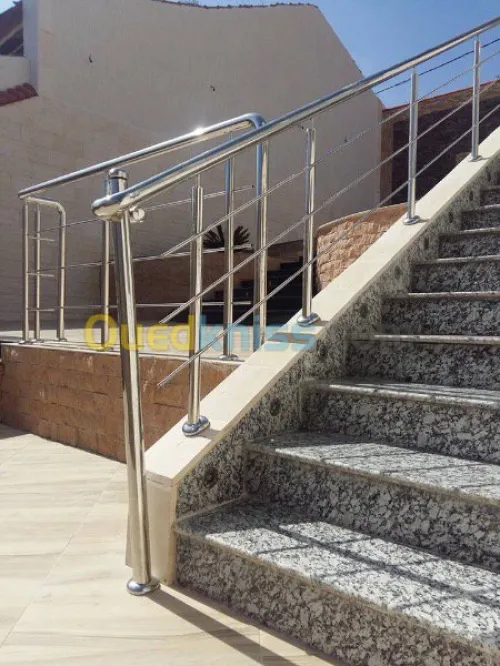 Rampes d'escalier en Inox 