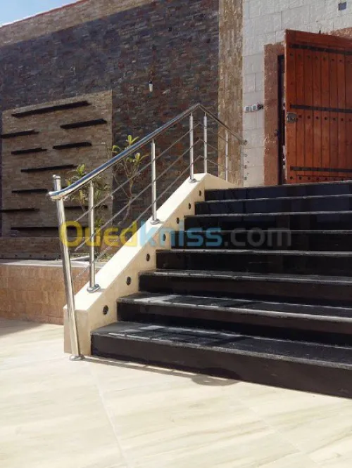 Rampes d'escalier en Inox 