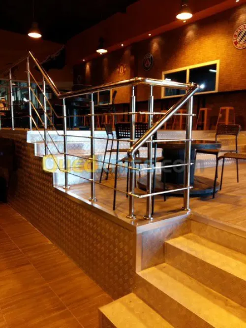 Rampes d'escalier en Inox 