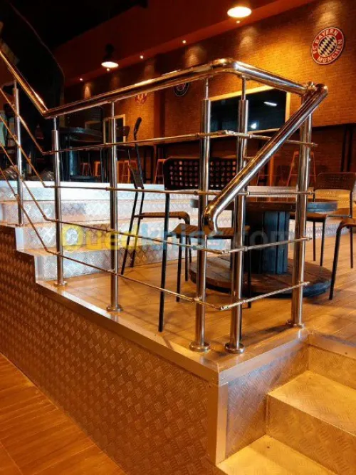 Rampes d'escalier en Inox 
