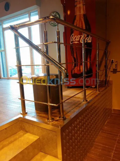 Rampes d'escalier en Inox 