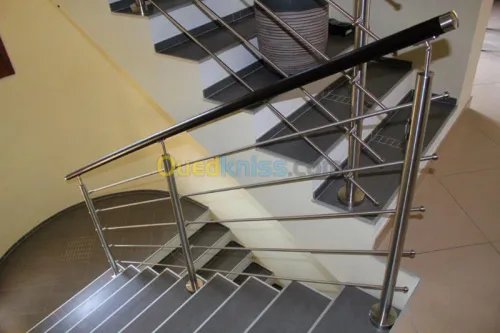 Rampes d'escalier en Inox 