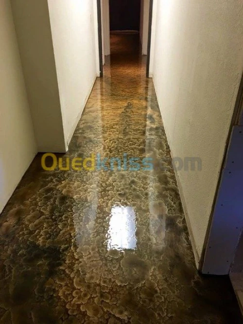 revêtements du sol en résine