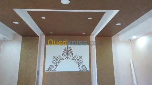 Pose de plafond et habillage murale 