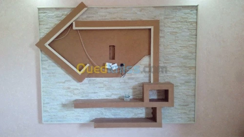 Pose de plafond et habillage murale 