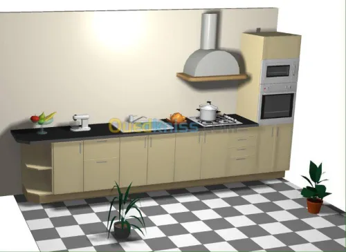 CONCEPTION SCHEMA CUISINES DRESSING 3D